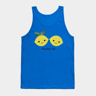 Funny Lemons Pucker Up Tank Top